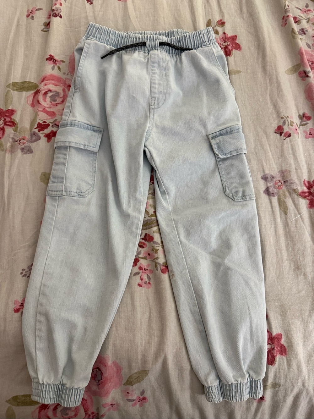 Volcom Light Blue Elastic Waist Jogger Pants